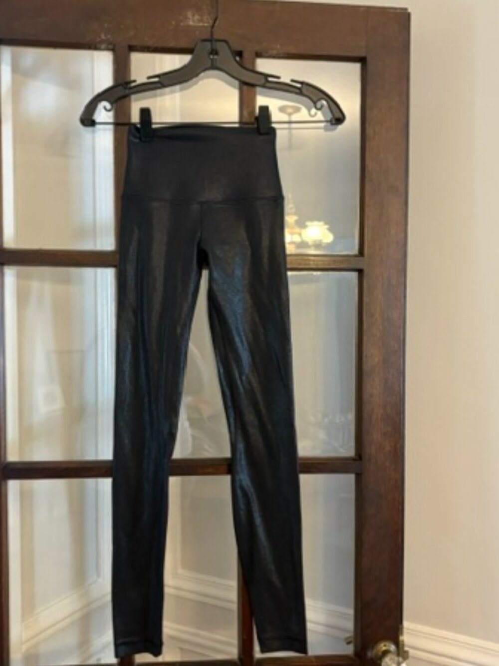 lululemon athletica Black High-Rise Faux Leather Leggings